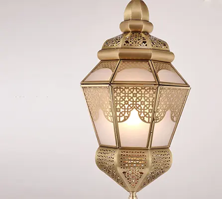 Pendant Lighting 2021 Sindom Middle East Style Moslem Led Lighting Brass Decor Pendant Light