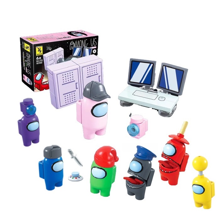 Amongus Игрушка совместима с legoingly известный среди нас блок игрушки Мини amongus фигурки diy строительный блок игрушка