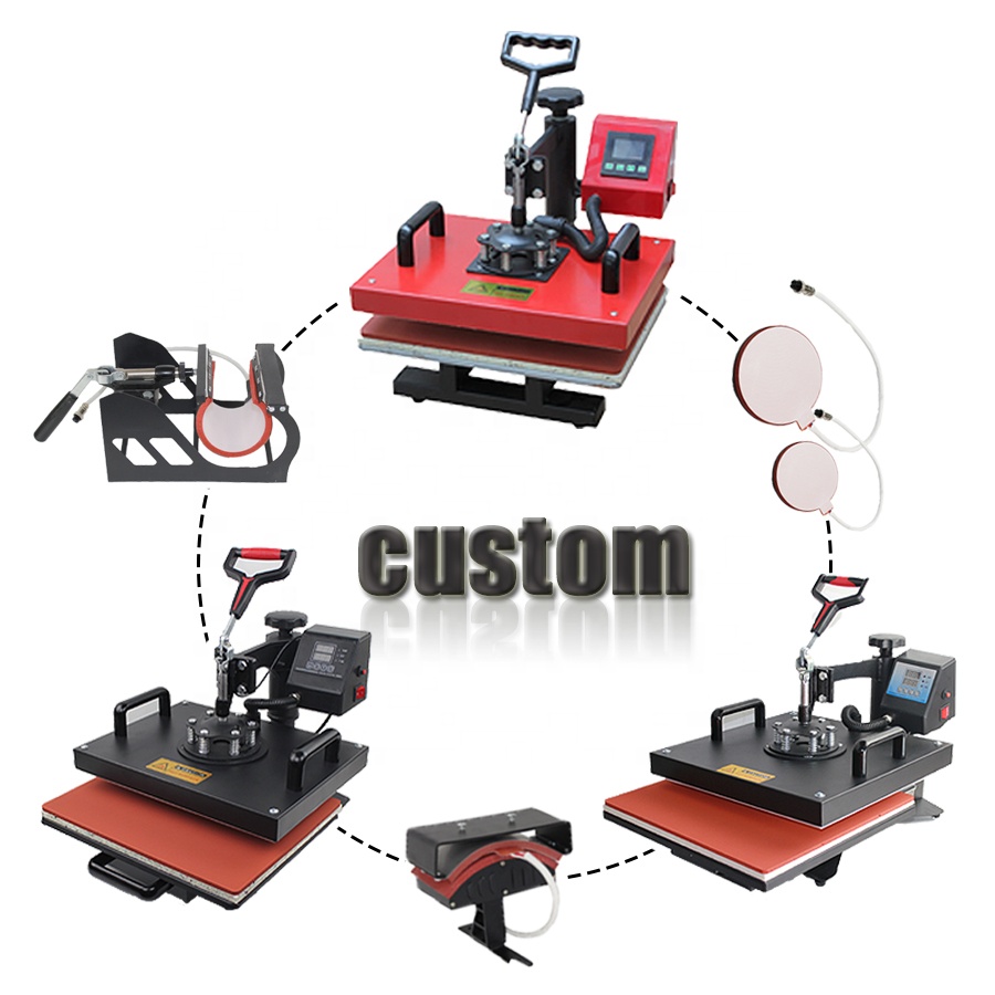 Easysub Hot sale customizable multifunctional T-shirts/ mug Sublimation 5/8/10/15 in 1 host Heat Press Machines