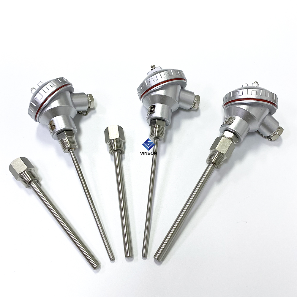 Датчик температуры VINSON Pt100 RTD типа K/S/B/E/J/T/R, промышленная термопара с thermowell