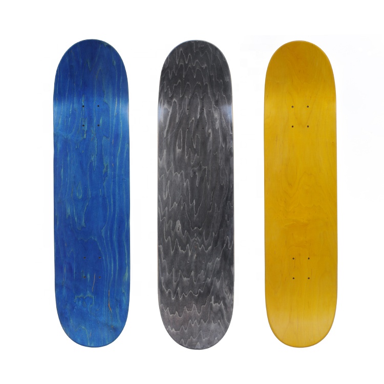 custom logo epoxy glue cold press tech Canadian maple blank deck pro skateboard