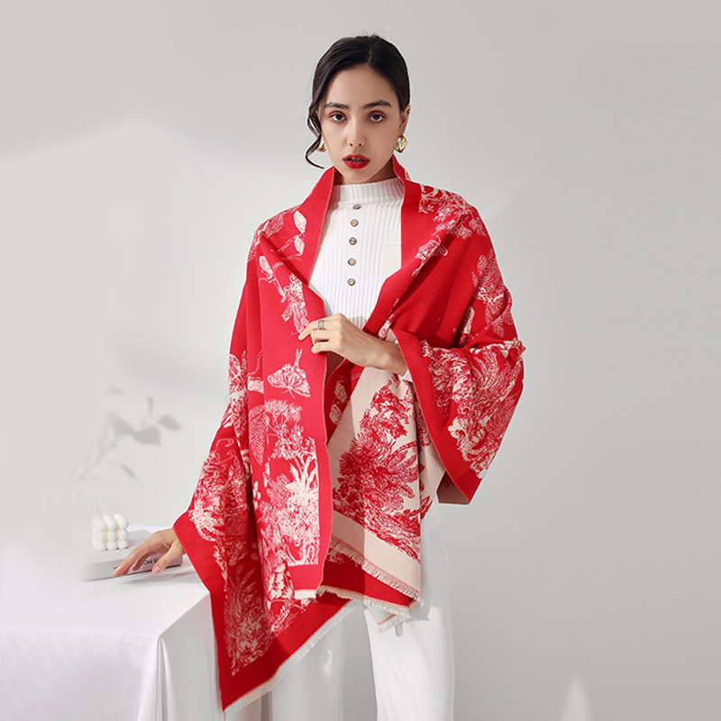 2021 Hot Selling  Winter Women  Cashmere Warm Scarf and Pashmina Shawls