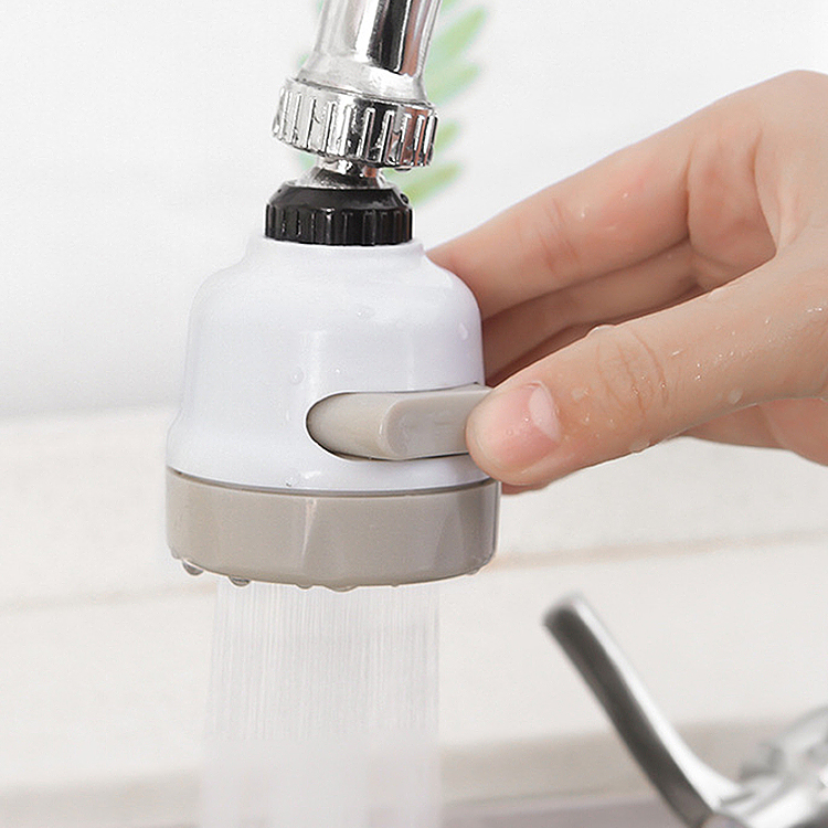 360 Rotate swivel adjustable two-function bathroom basin kitchen water saving faucet splash spout filter tap aerator