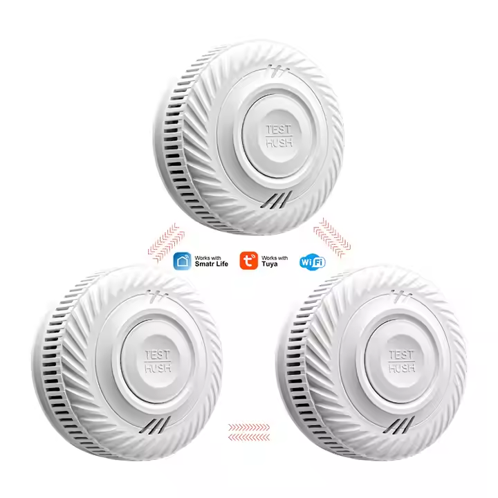 CE marked fire alarm with 10-year fixed battery