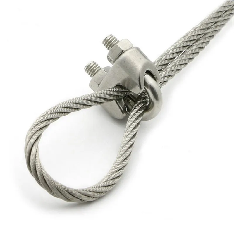 Wire rope accessories 304 3mm stainless steel cable clamp