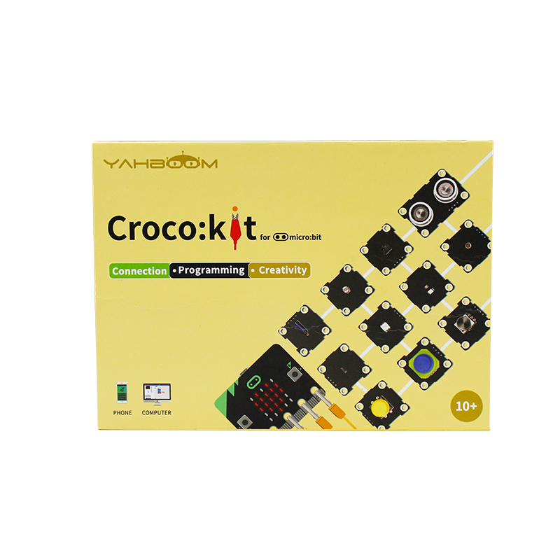 Yahboom оригинальный стволовых аллигатора клип микробит электронные развивающие робот Starter Kit Croco: комплект для BBC Micro: бит
