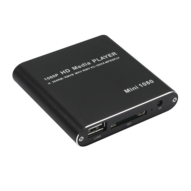 Hd медиаплеер, мини портативный Hdd плееры, Full Hd 1080p Hd Mi Vga Av Usb жесткий диск, U-диск, Sd/mmc карта-