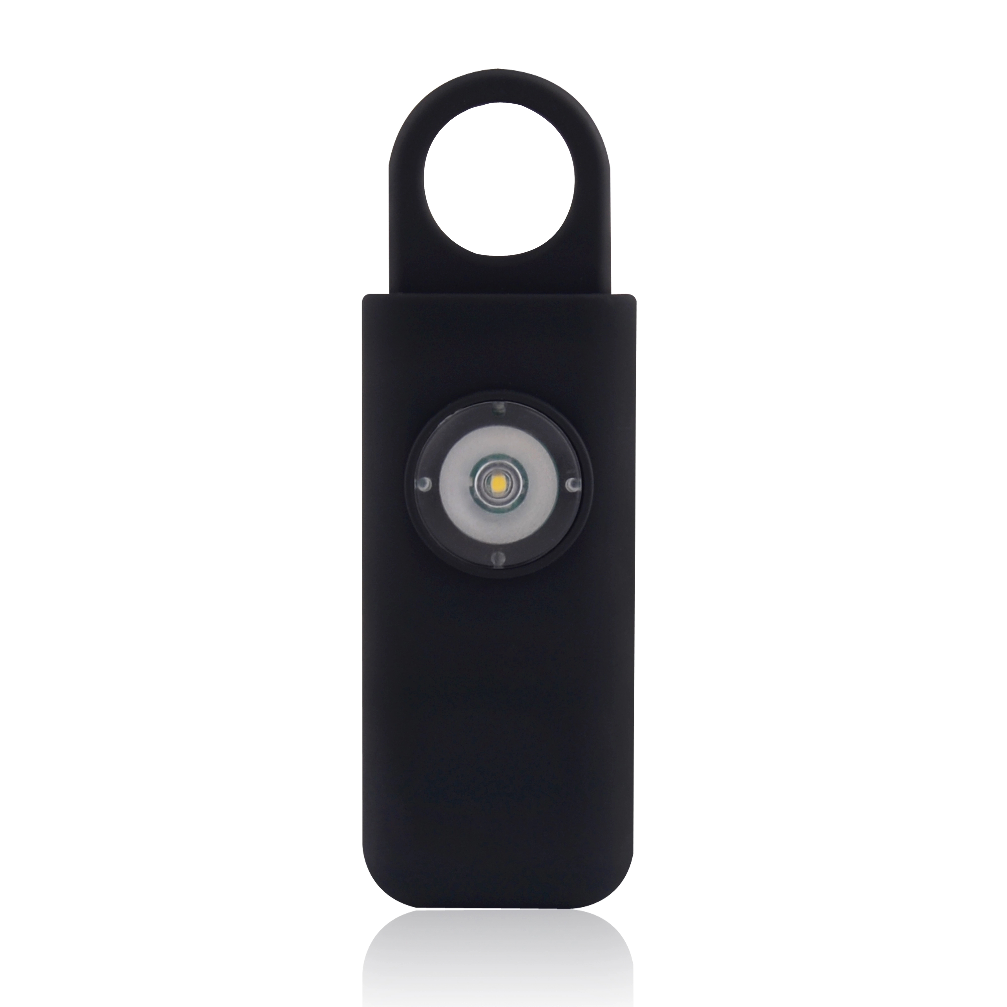 Personal Safety Alarm Mini Rechargeable Keychain LED Light with Alarm