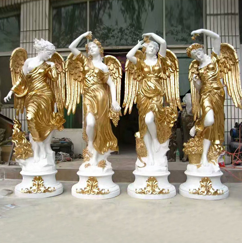 Four Seasons God мраморные статуи Европейская классическая греческая скульптура мраморная леди скульптура для украшения