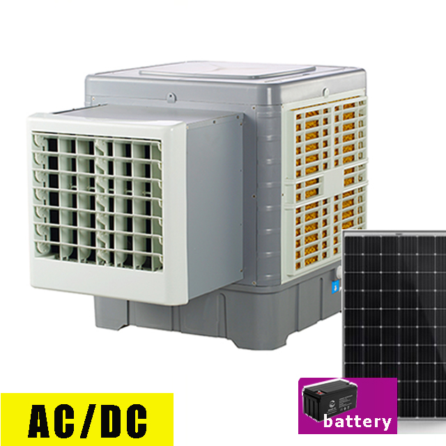 AC DC оконные монтажные на солнечных батареях, работающего на постоянном токе 12 В в кулер с система испарительного охлаждения