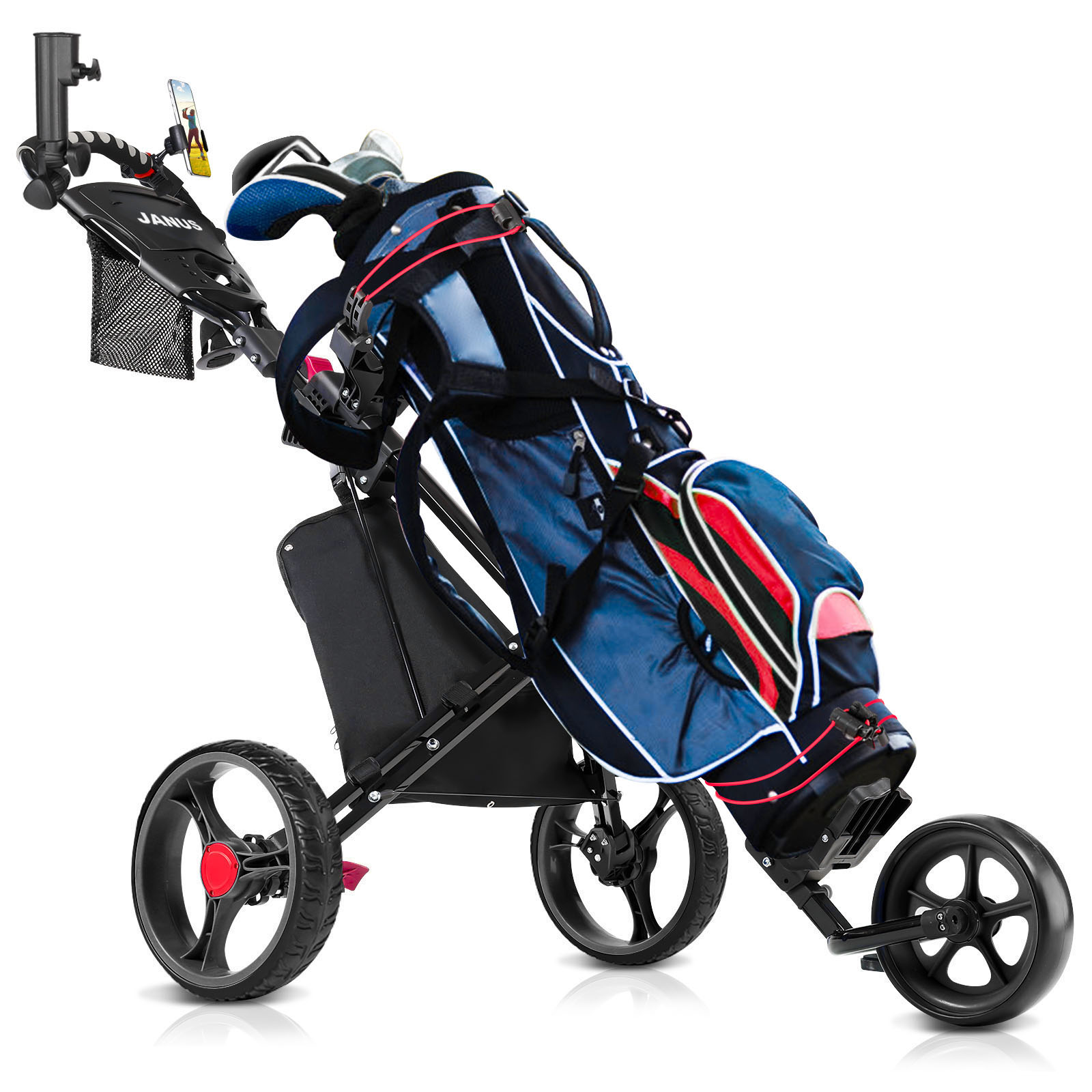 Facty Hot Sales Weighs 16 Pounds Smooth Driving Pull Or Push Golf Cart For Ladies F Smooth Driving On Any Terrain