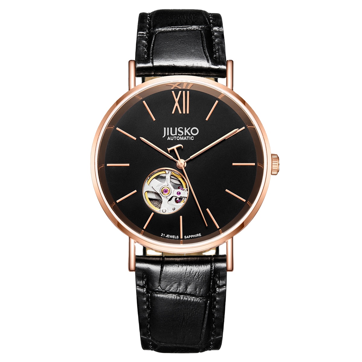 Hot Products Genuine Leather Band Watch Wristwatches Automatic Mechanical Watches Wholesale