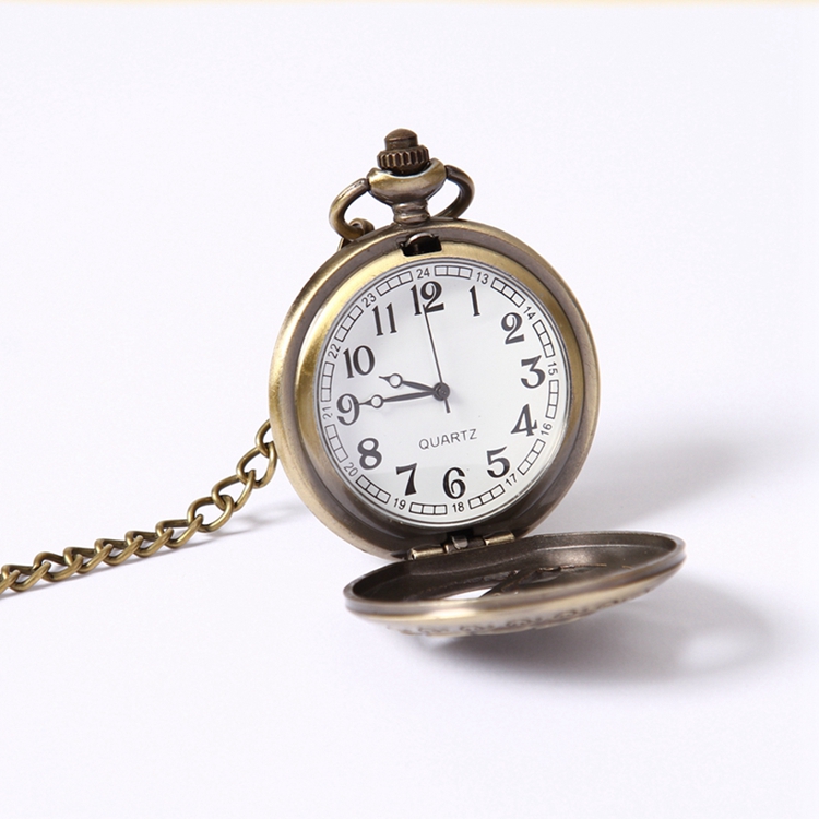GOHUOS Cheap Quality Watches Clock Wristwatch Quartz Simple Style Pocket Watch Chain