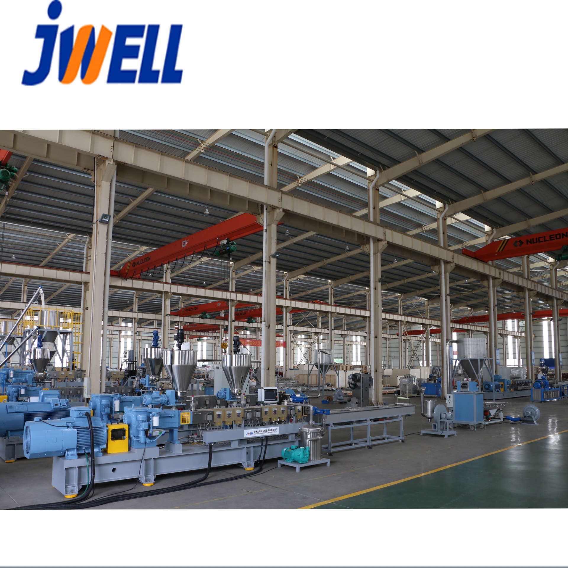 Jwell, сертификация CE, параллельный двойной винтовой экструдер CaCo3 PE PP, пластиковый гранулятор/гранулятор