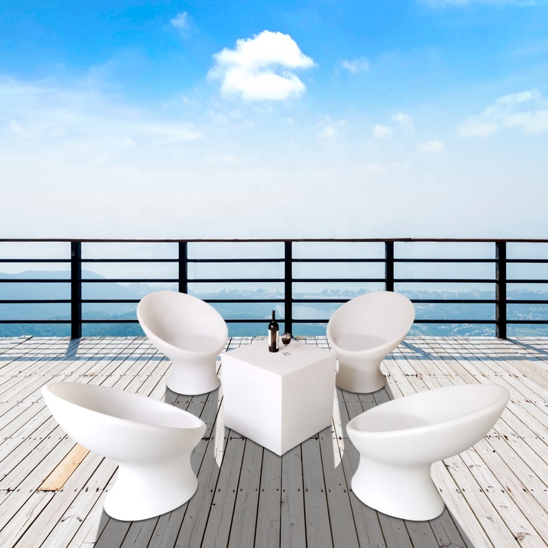 Leisure Resort Outdoor Furniture Villa Hotel Patio Plastic Waterproof Sofa and Armchair Set Furniture Outdoor Resort Garden Set