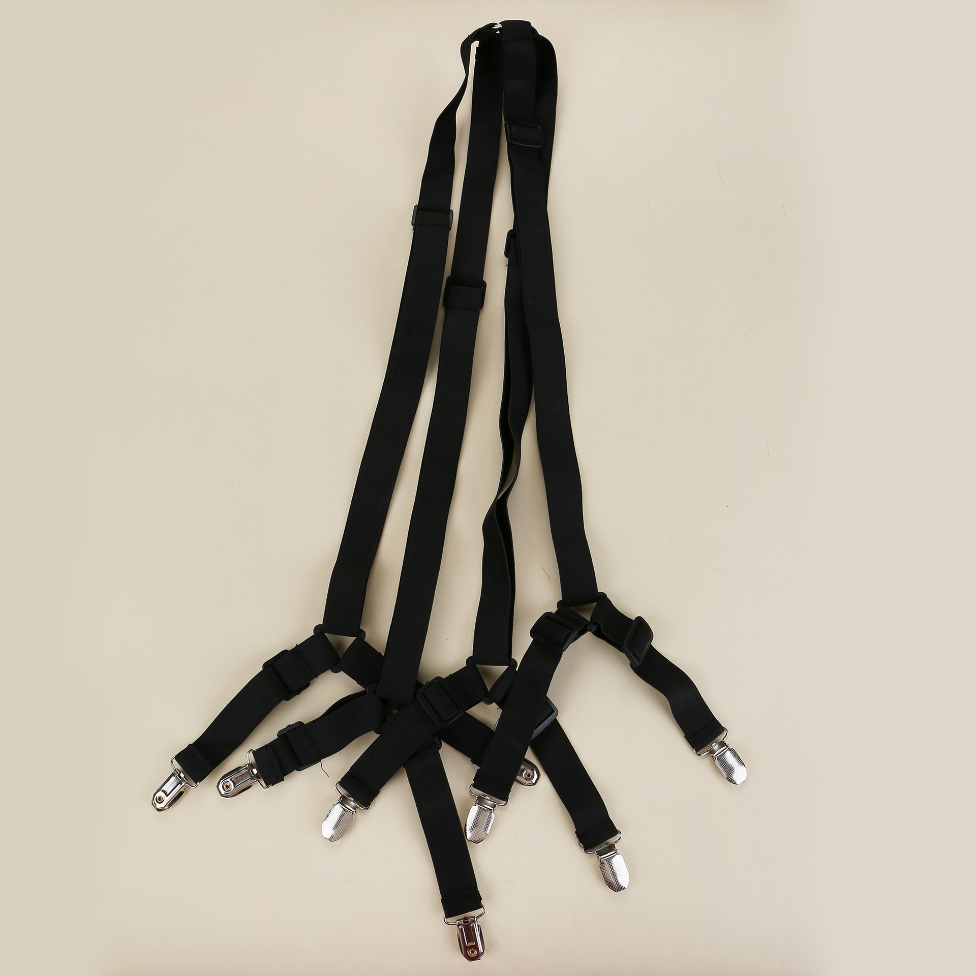 1 pcs set black color high quality Adjustable Crisscross bed sheet clip holder