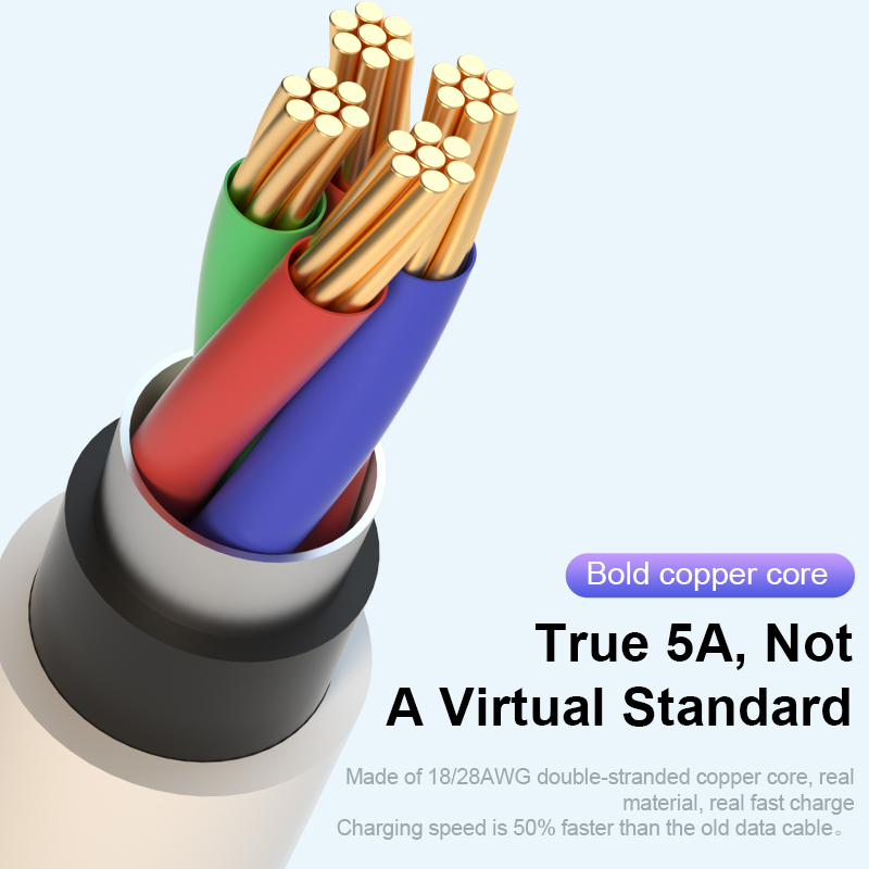 Lanzero Оригинал 5A супер быстрая зарядка Type-C Micro USB кабель для передачи данных для Android