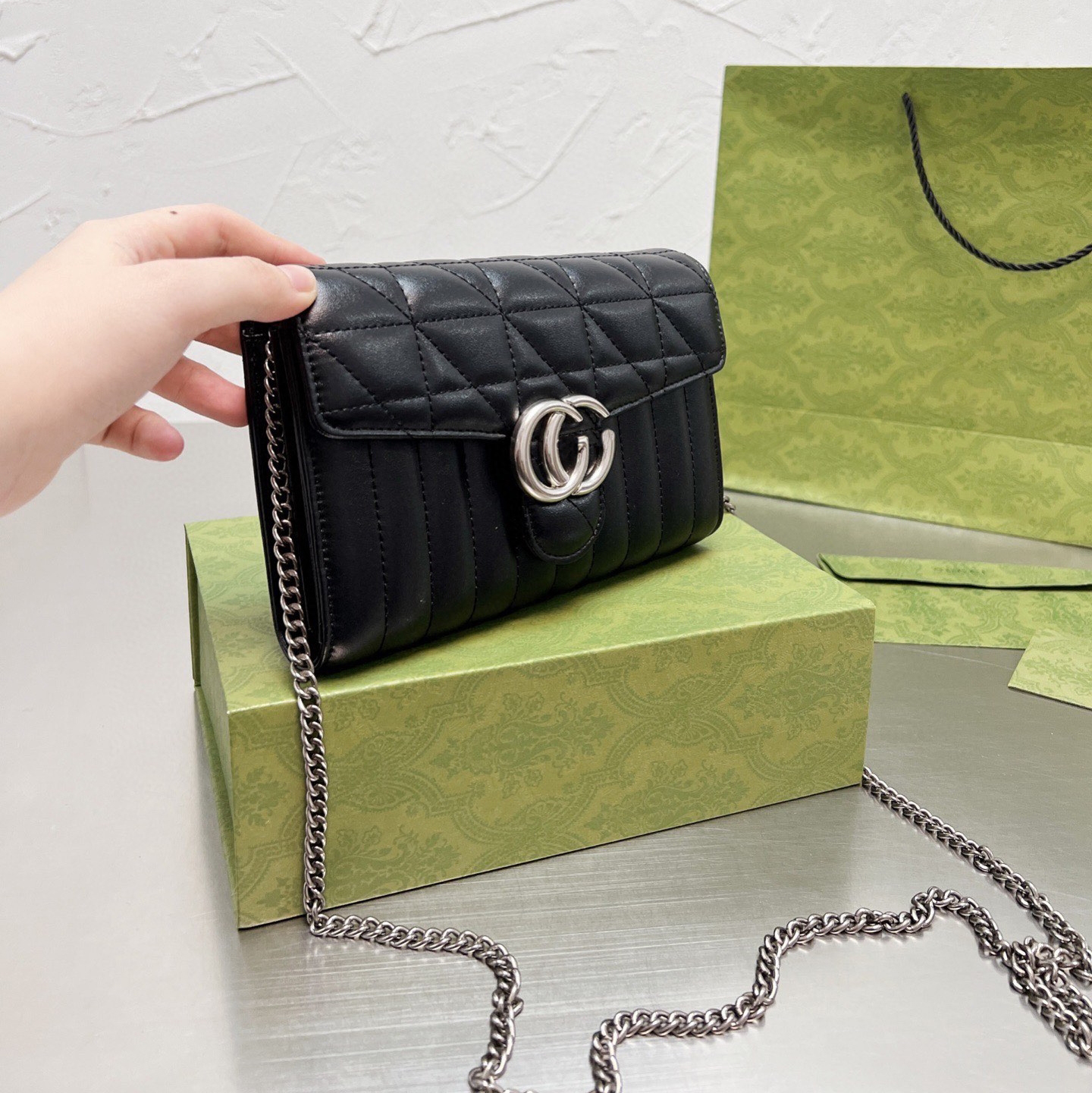 Classic Famous Brand HandBag Marmont Small Shoulder Top-Handle Bags Crossbody Women Bags