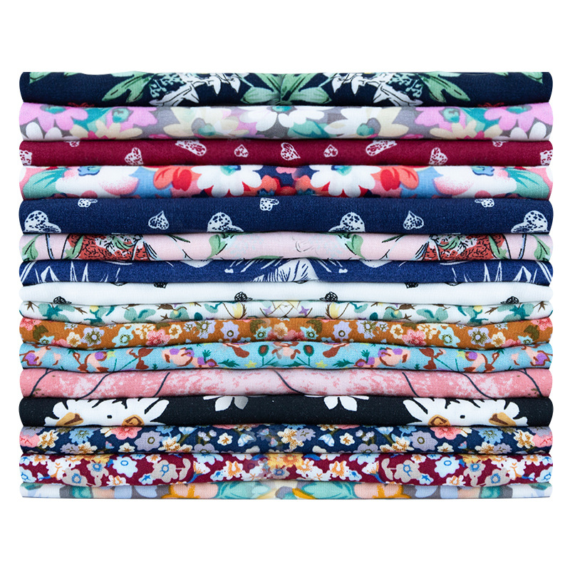 Danlu print fabric Manufacturer 100% rayon soft hand feeling breathable flower printed rayon fabric for lady dress