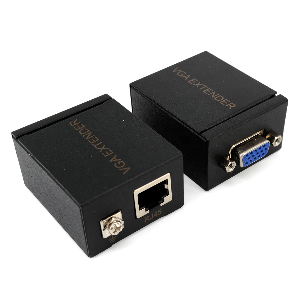 60 м VGA к RJ45 усилитель сигнала преобразователь за CAT-5E/6 Ethernet кабель hdmi передатчик и приемник
