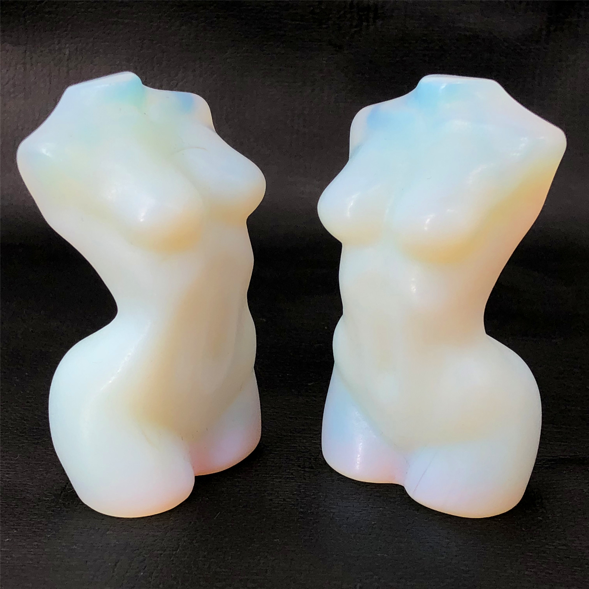 Healing Crystal obsidian quartz Naked Female Body Crafts Crystal Goddess Statue For Decoration