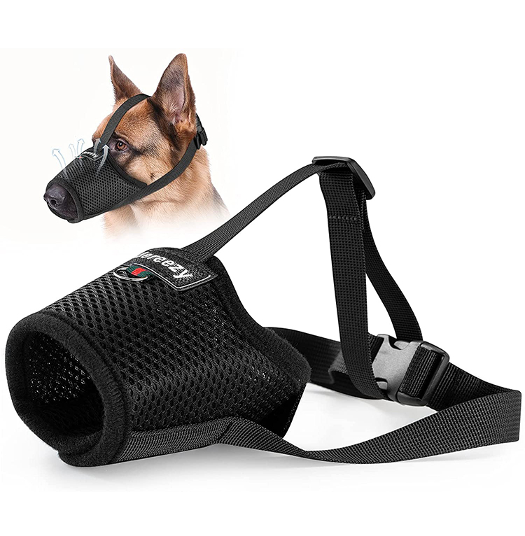 Factory avoid biting Barking Chewing Mesh Breathable dog duckbill muzzle dog muzzle adjustable dog muzzle