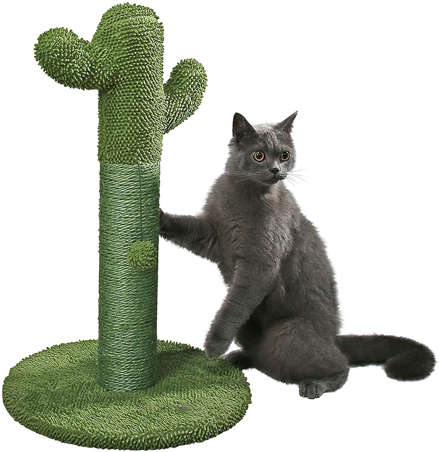 Когтеточка для кошек Sisal, в наличии, Когтеточка для кошек С КАКТУСОМ и висящим шариком