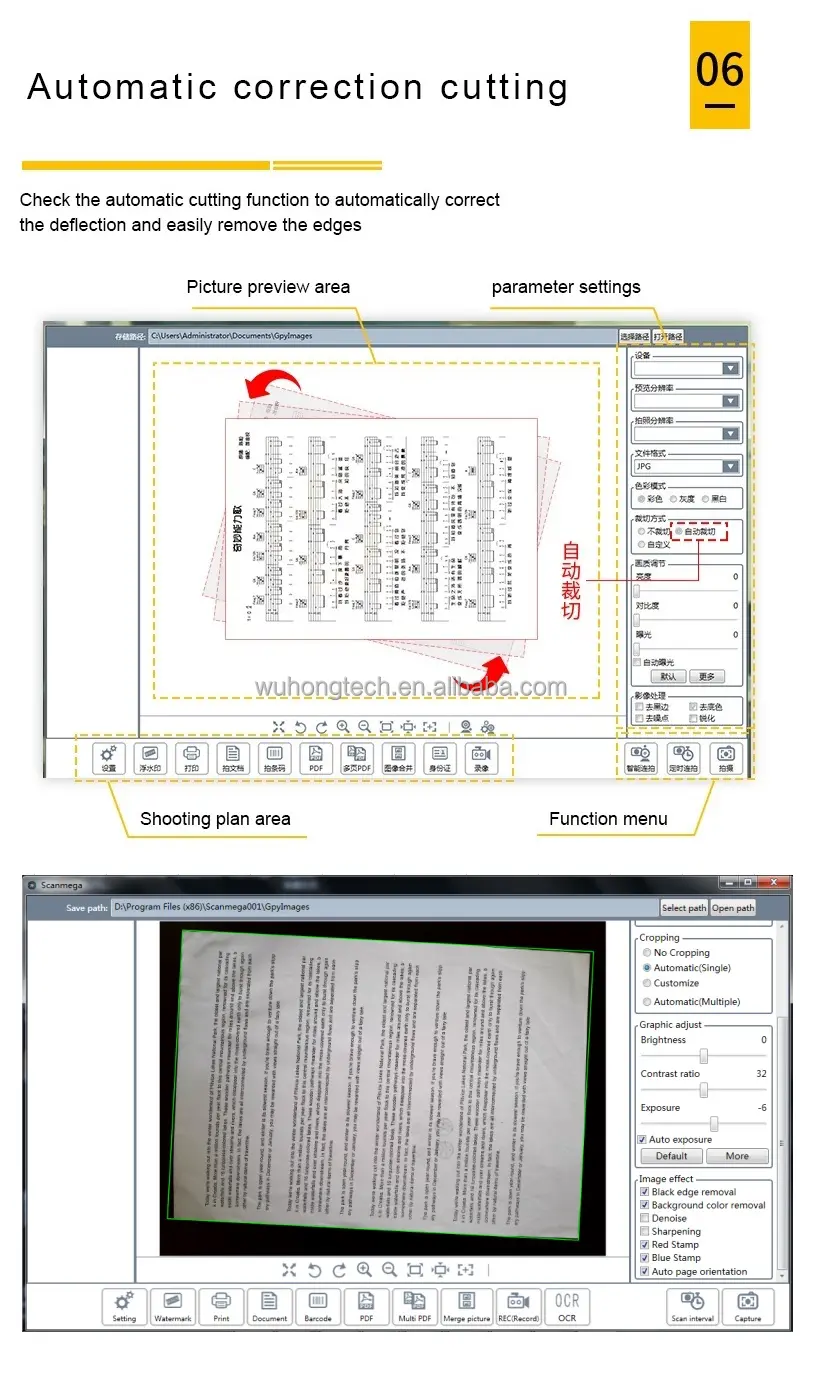 Factory Direct Selling A3 Visualizer Highspeed Scanning A4 Portable Document HD Presentation Visualizer For Office