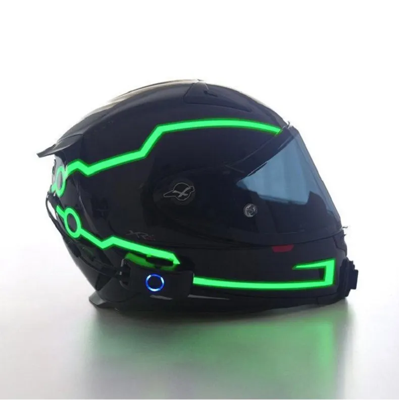Motorcycle Accessories Waterproof Helmet Led Strip Led Cold Light motorcycle full helmet light strip