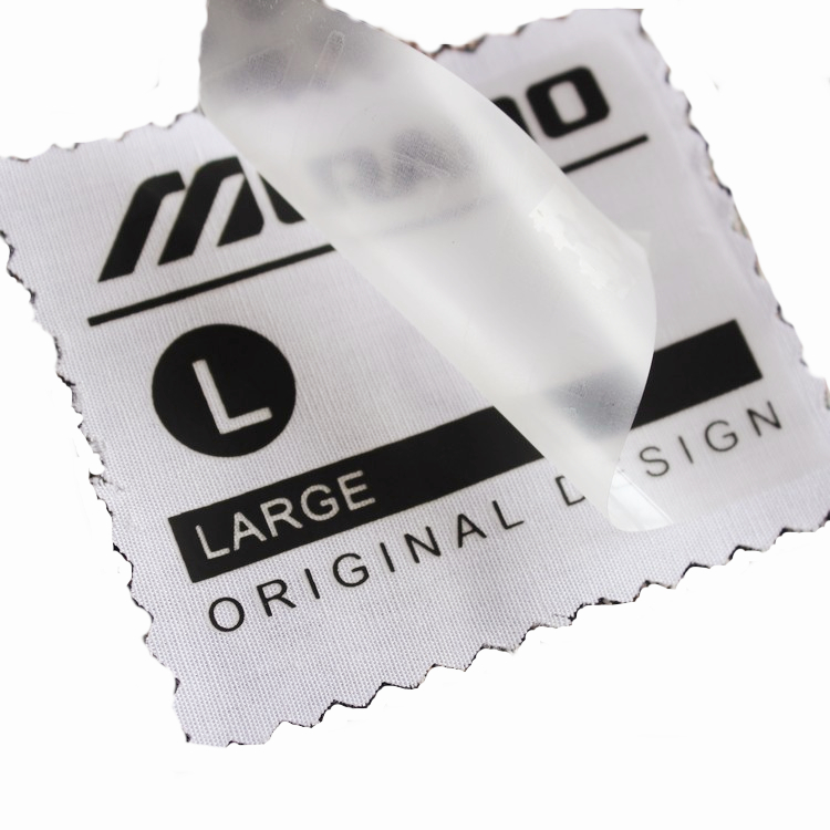 High Density Custom Printing Brand Main Logo Stretch Plastisol Pet Heat Transfer Labels for T-shirts