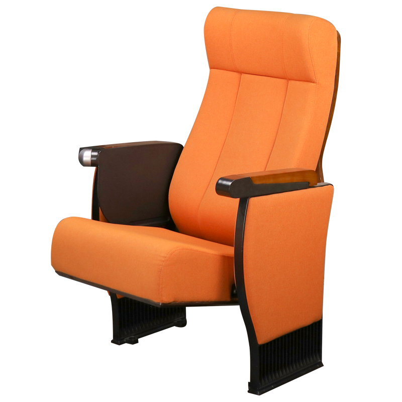 Popular Folded wooden auditorium seating college hall chair auditorium chair with writing desk