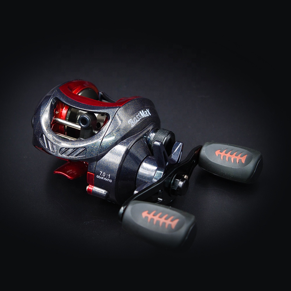 Катушка для заброса приманки 9 + 1BB с высокой скоростью 7,0: 1 Bandit Bassmax, карбоновая Рыболовная катушка для заброса 8 кг