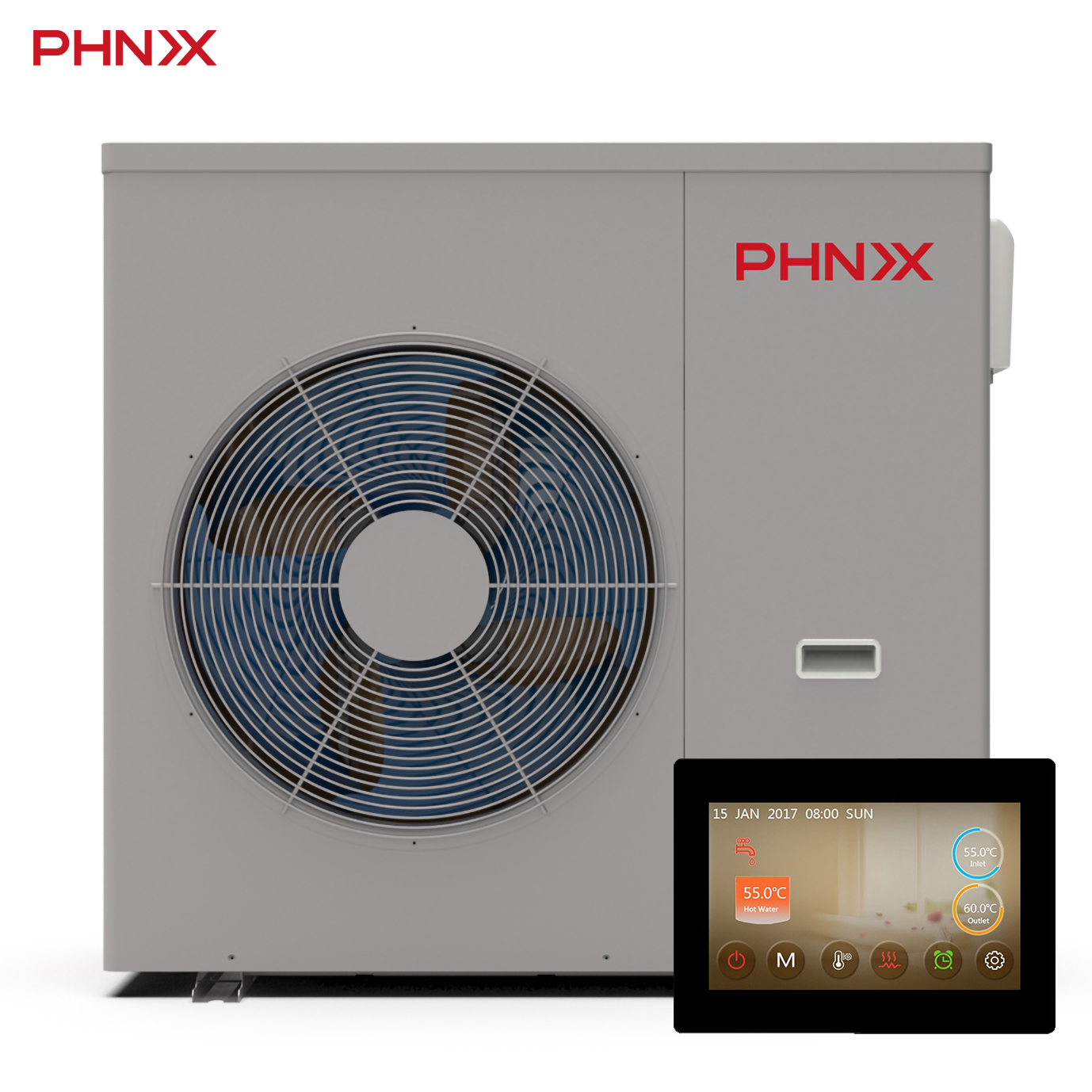 Инвертор постоянного тока PHNIX, тепловой насос EVI, Германия, 11 кВт, воздушный источник для водяного теплового насоса для охлаждения дома