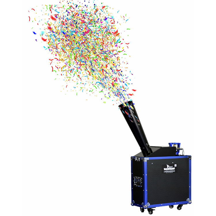Портативный co2 confetti blaster cannon blower paper machine dmx для сцены, мероприятия, вечеринки, свадьбы, клуба, фестиваля