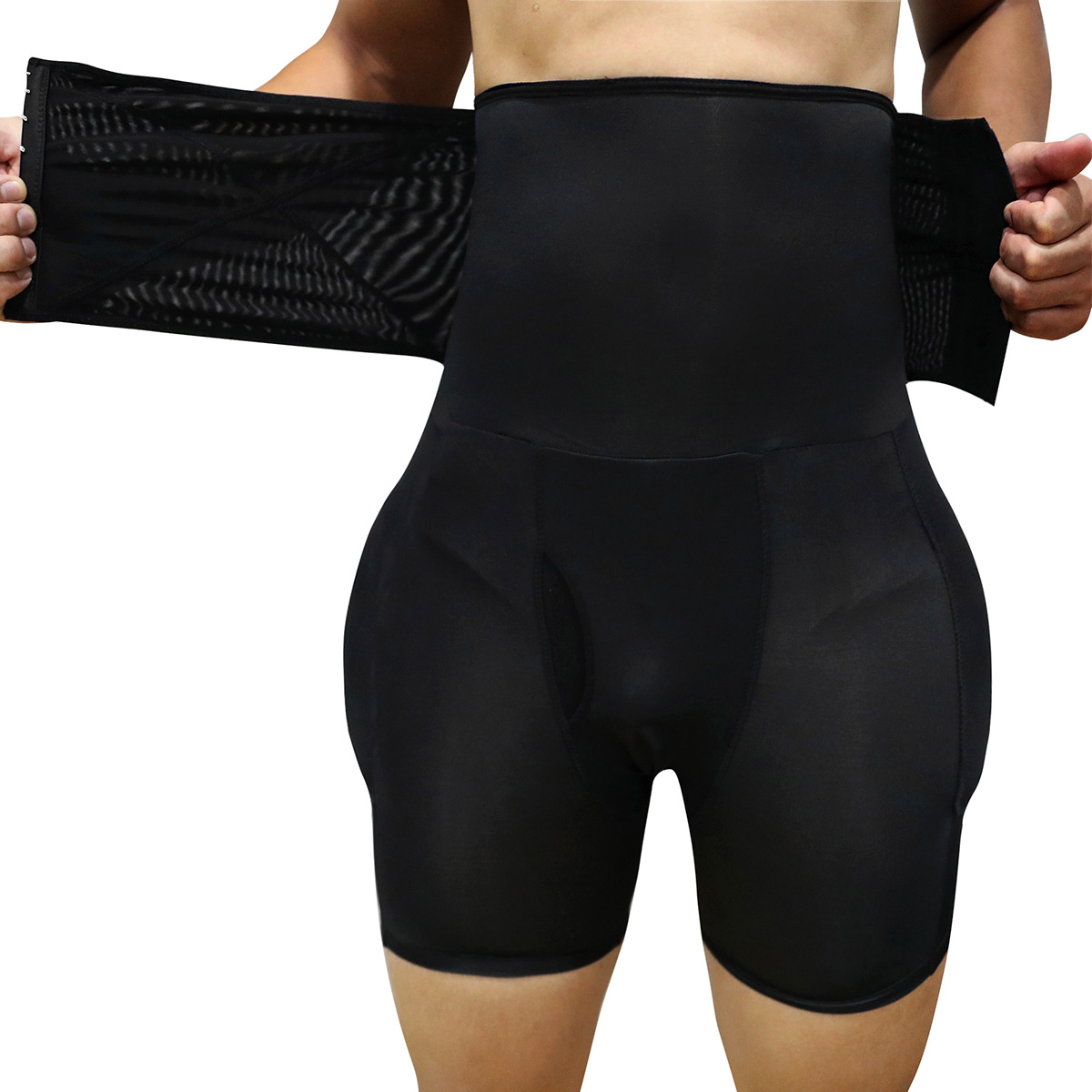 Qilong High waist Plus Size Mens Shapewear Body Shaper Men Tummy Wrap ShaperButt Lifter Panties Lift Shaper