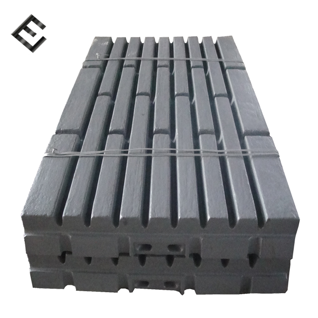 C100/C200/C110/C125 Jaw Crusher Parts High Manganese Jaw Plate