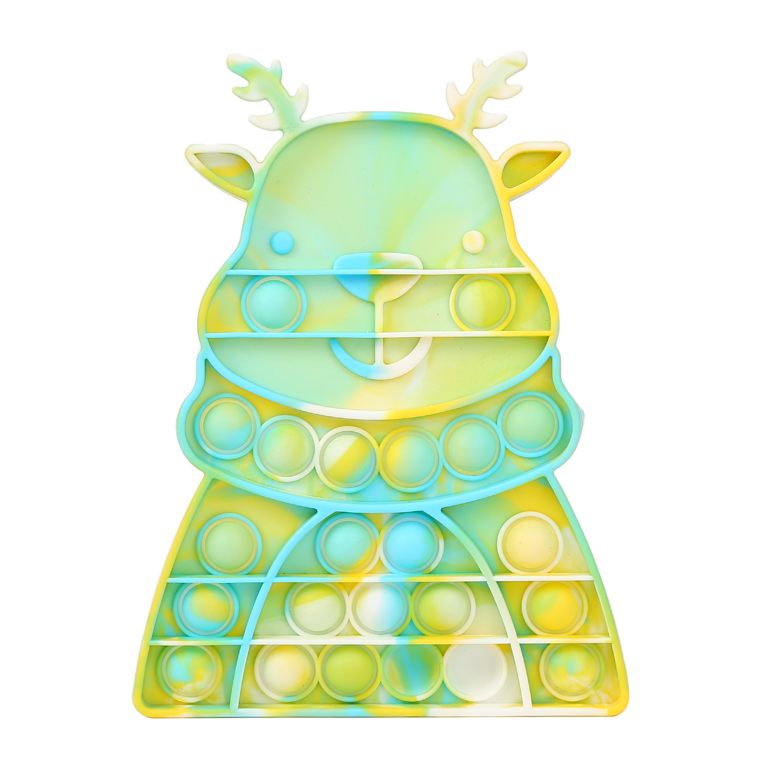 Christmas Elf & Elk Silicone Toys For Kids Dwarf Deer