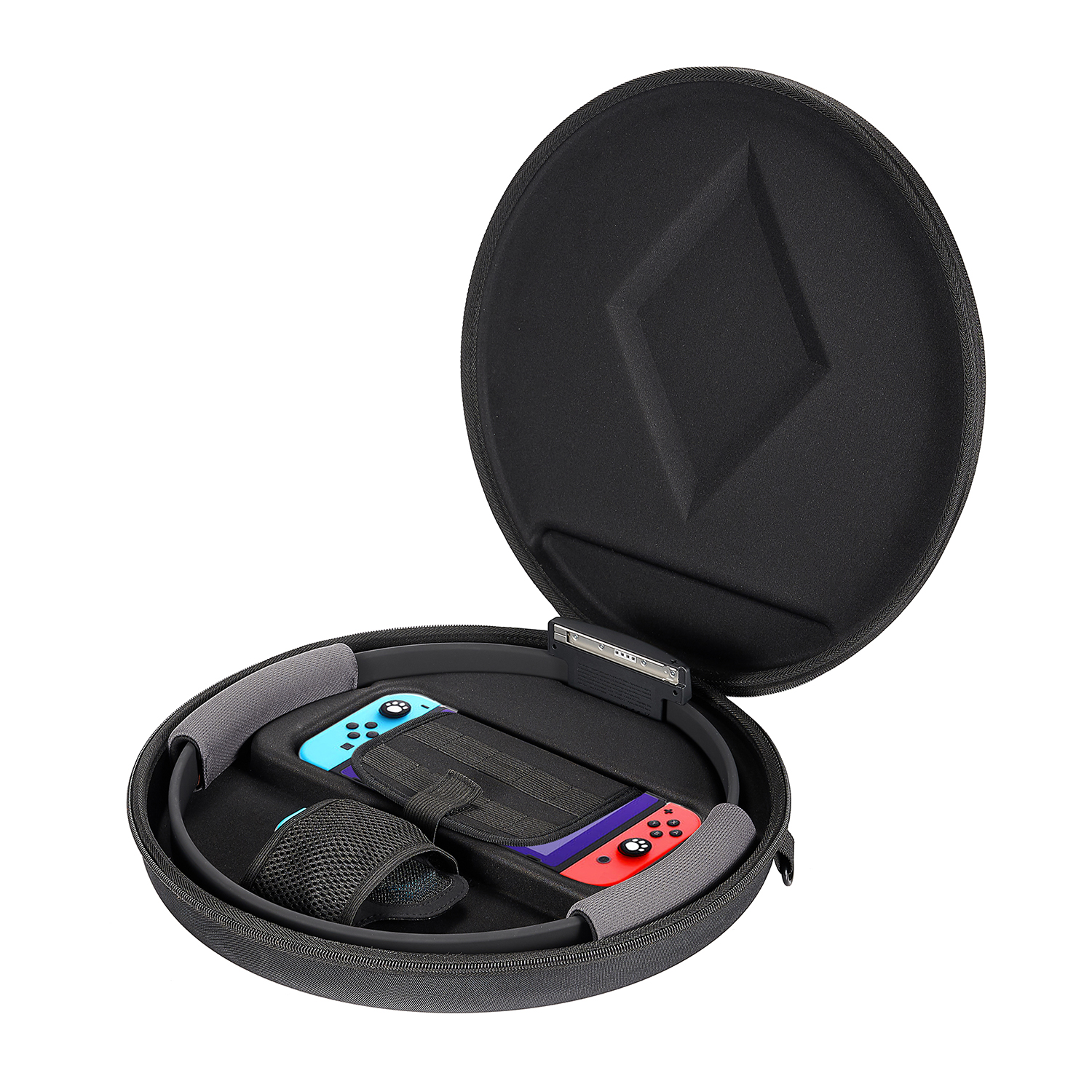 Портативный жесткий чехол Eva с ремешком для Nintendo Switch Ring Fit Adventure Ring-con