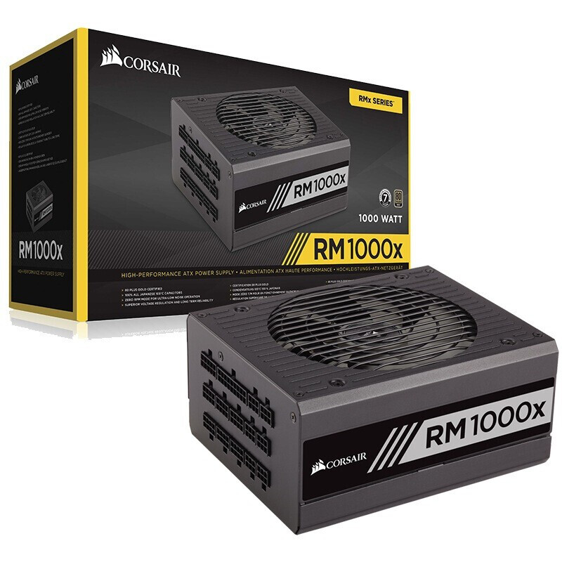 RMx серия RM1000x 1000 Вт 80 плюс Золотой сертифицированный полностью модульный блок питания (CN)