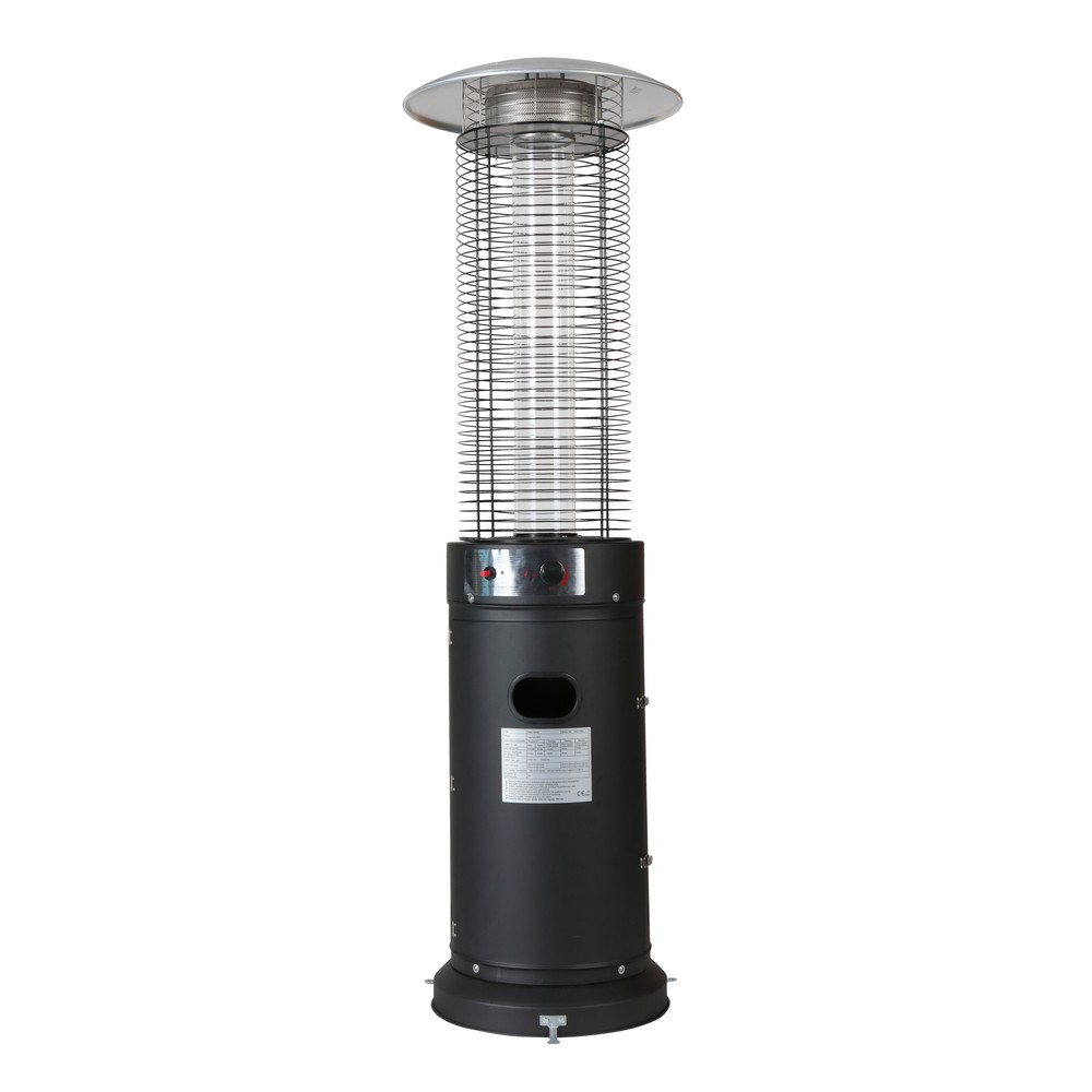 Black Glass tube patio heater