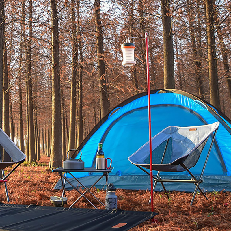 Outdoor camping fishing, aluminum alloy 4 section telescopic lamp holder,camping lamp stand