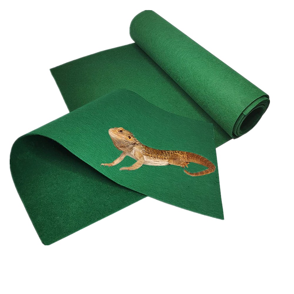 Bearded Dragon Reptile Carpet mat Terrarium Bedding Substrate Liner Reptile Cage Mat Supplies for Lizard Tortoise Leopard Gecko
