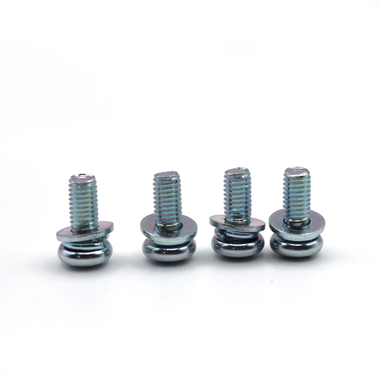 Factory Supply Round Head Recessed 316 Stainless Steel Screw Combination Screw