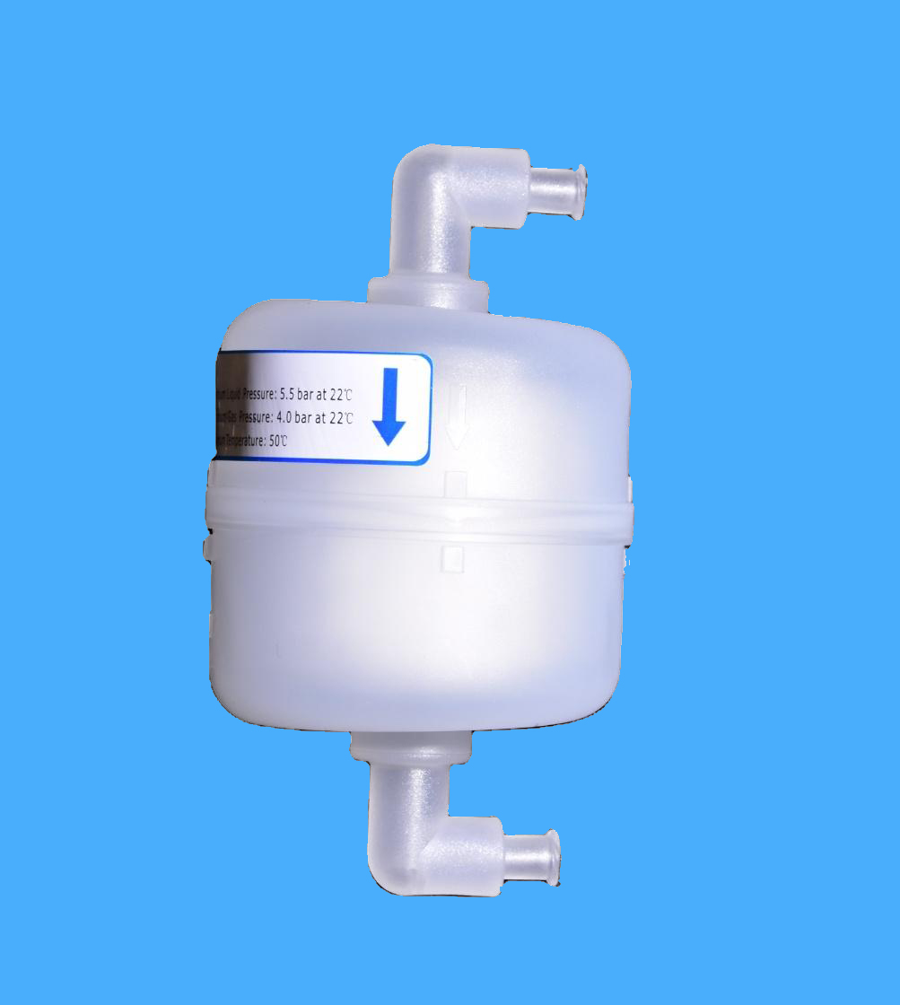 K60 1.5'' Asymmetrical PES Capsule Filter for Drug Filtration with Luer Bend Connection