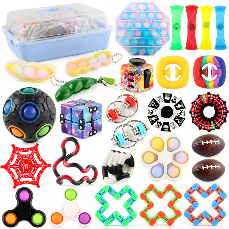 8 Kind Bubble Fidget Toys Pack Relieve Stress Anxiety Simple Fidget Set For Kids Adults Toy Set
