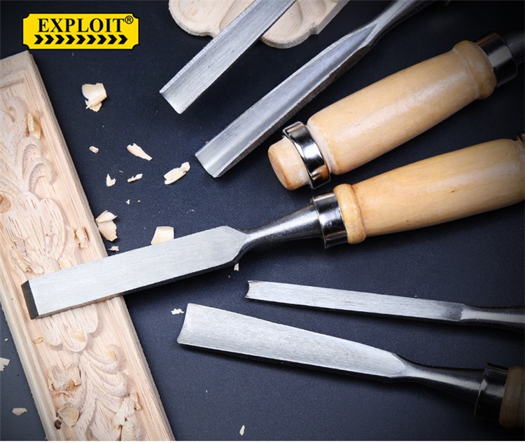 wholesale custom hand tools carving chisels woodworking 12pcs wood chisel tool set with wood handle