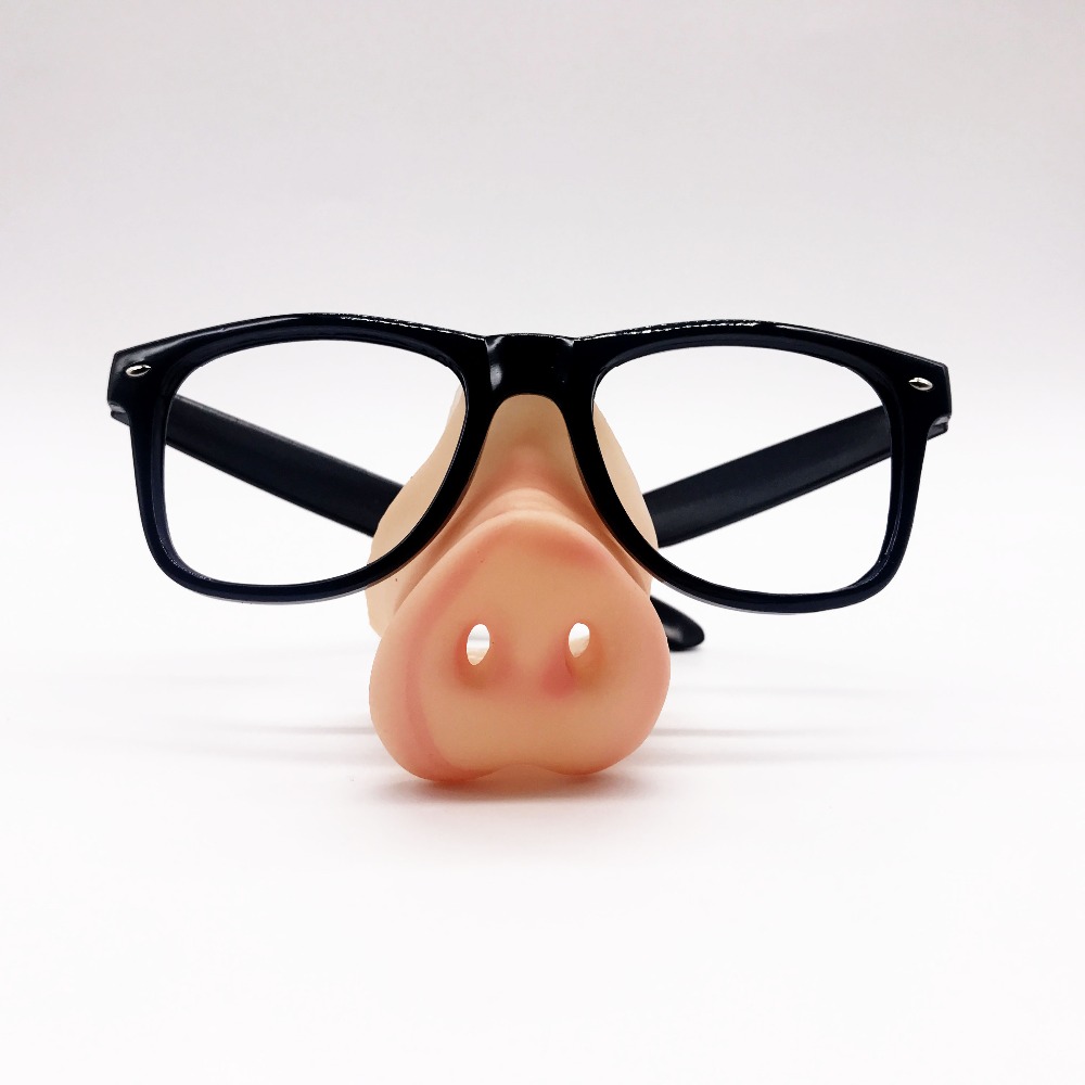 Pig nose modelling party glasses square frame fancy dress funny clothing accessories