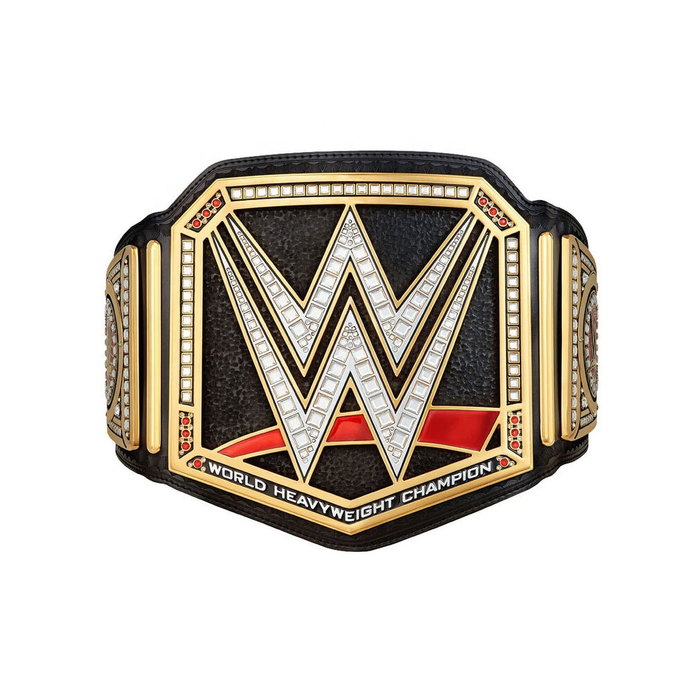 Новинка WWE мировой тяжелый чемпион, ремень с золотым покрытием, изготовленный на заказ кожаный ремень для взрослых, ремень для борьбы 2021, лучшее качество, название
