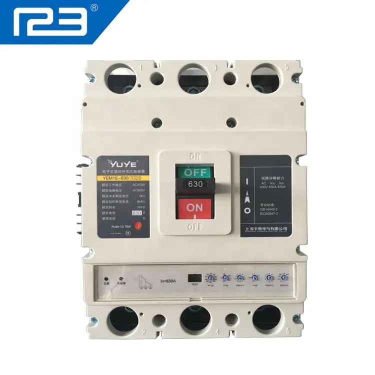 OEM YUYE YEM1E-630/3P 3pole/4pole Mccb 200amp automatic switch air circuit breaker