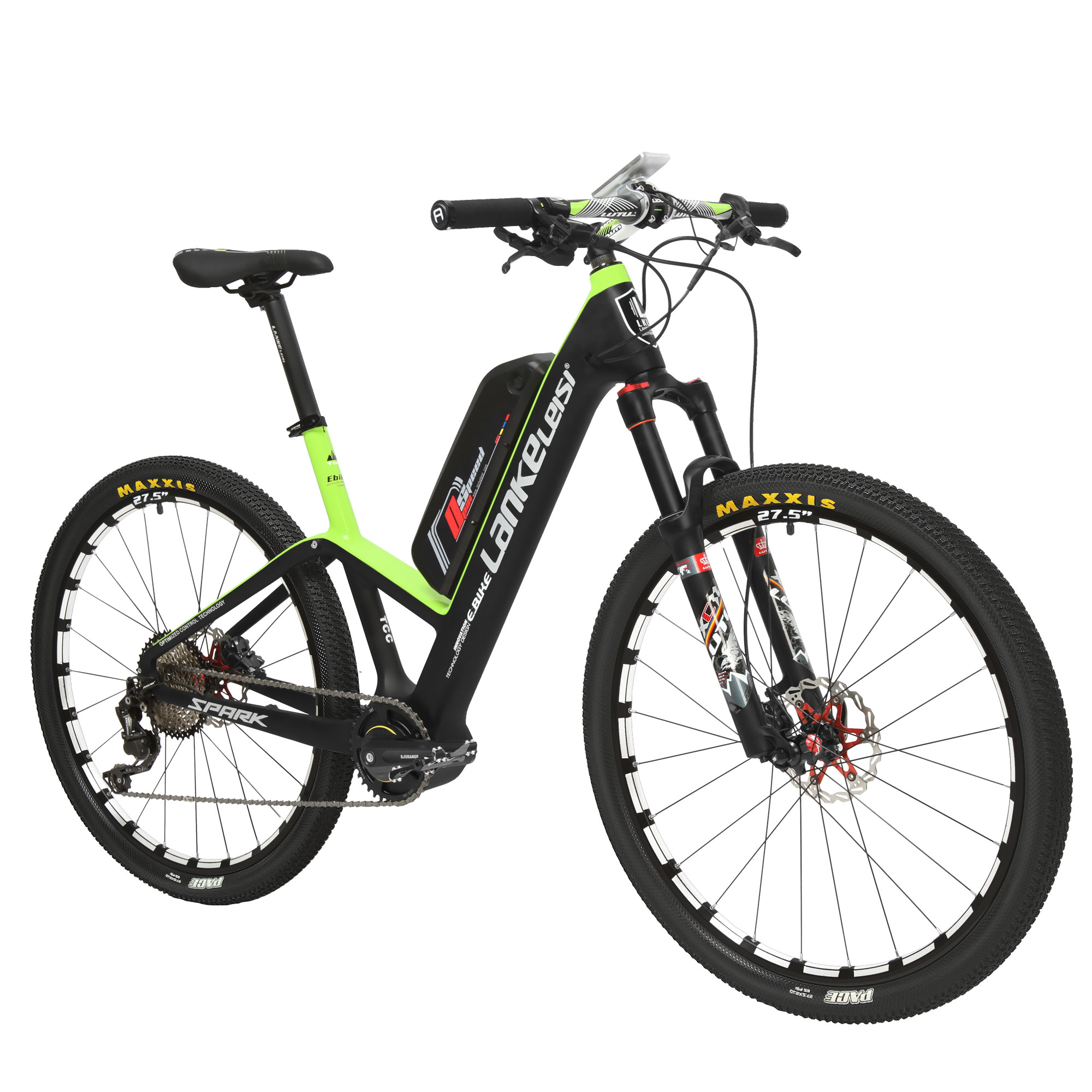 E Bike European Warehouse TCC Carbon Fiber Frame 400W 36V 10ah Lithium Battery 27.5 Inch Electric Bike Adult